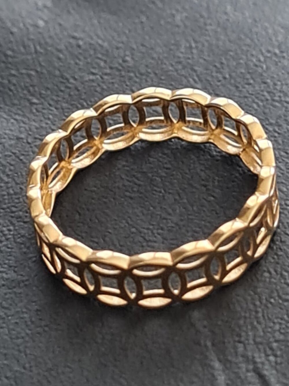 18K Gold Ring - money ring also known as money catcher ring - Picture 12 of 16